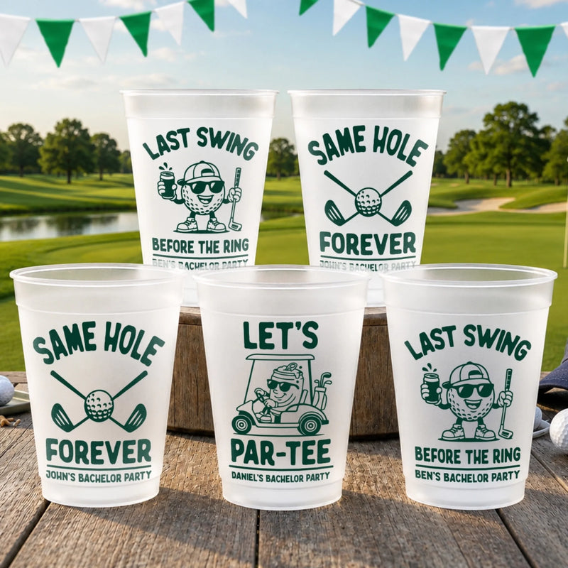 Personalized Party Cups - Gifts For Golf Lovers, Sports Fans, Sports Lovers - Fairways And Good Days