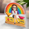 Personalized Acrylic Plaque – Back To School Gifts For Teachers – Teaching Under A Rainbow Of Possibilities