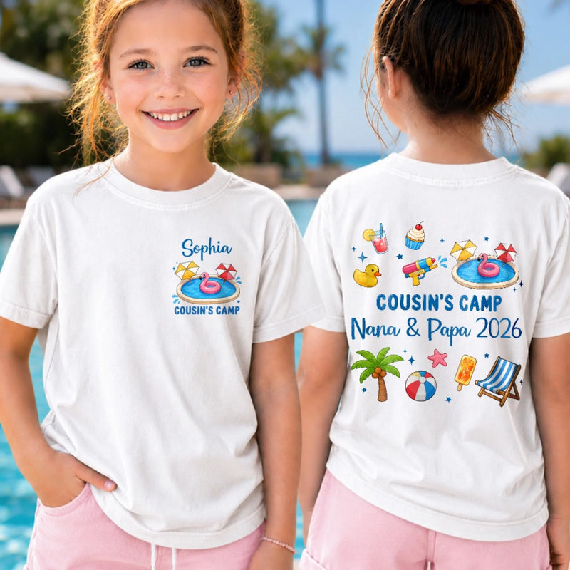 Personalized Cousin Camp Youth Tee – Vacation Gifts For Kids – Little Moments, Big Memories