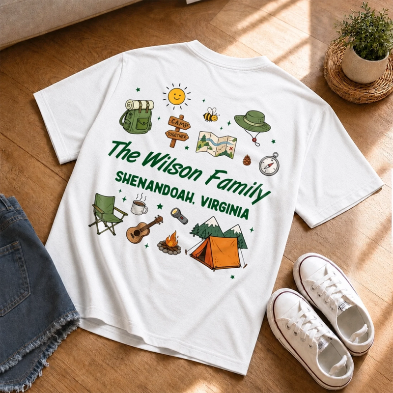 Personalized Cousin Camp Youth Tee – Camping Gifts For Kids – Making Memories One Splash At A Time