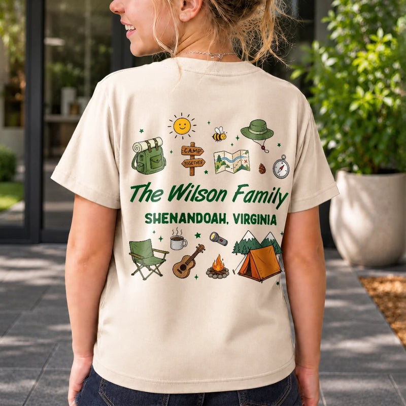 Personalized Cousin Camp Youth Tee – Camping Gifts For Kids – Making Memories One Splash At A Time