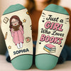 Personalized Crew Socks – Bookish Gifts For Book Lovers, Bookworms, Readers – I'd Rather Be Reading