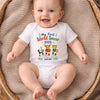 Personalized World Football Baby Onesie – Baby Shower Gifts For Football Lovers, New Parents – My First Champion Cup