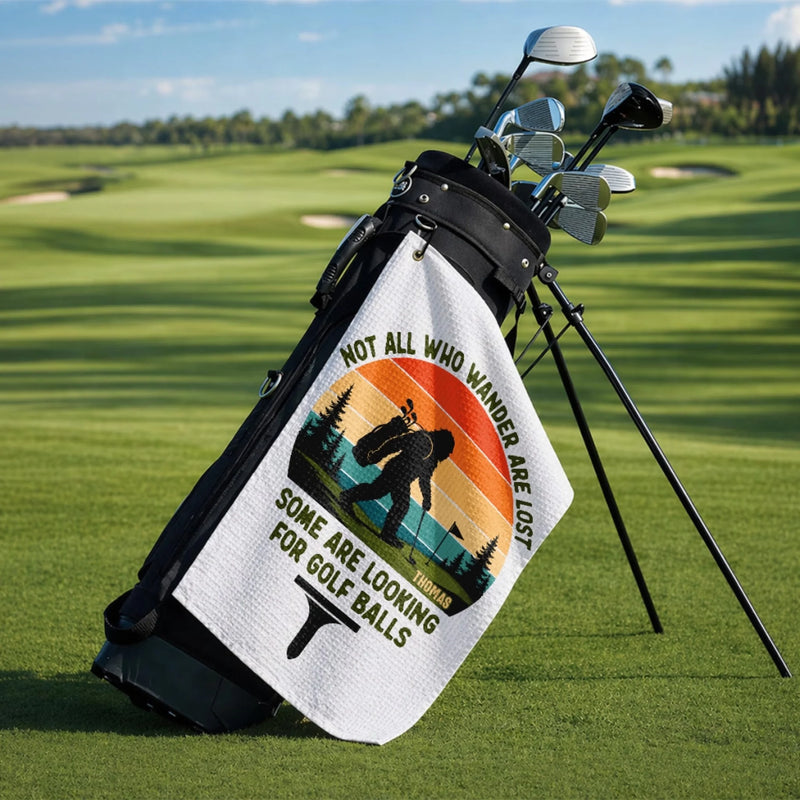 Personalized Golf Towel – Gifts For Golf Lovers, Sports Fans – Swing Relax Repeat