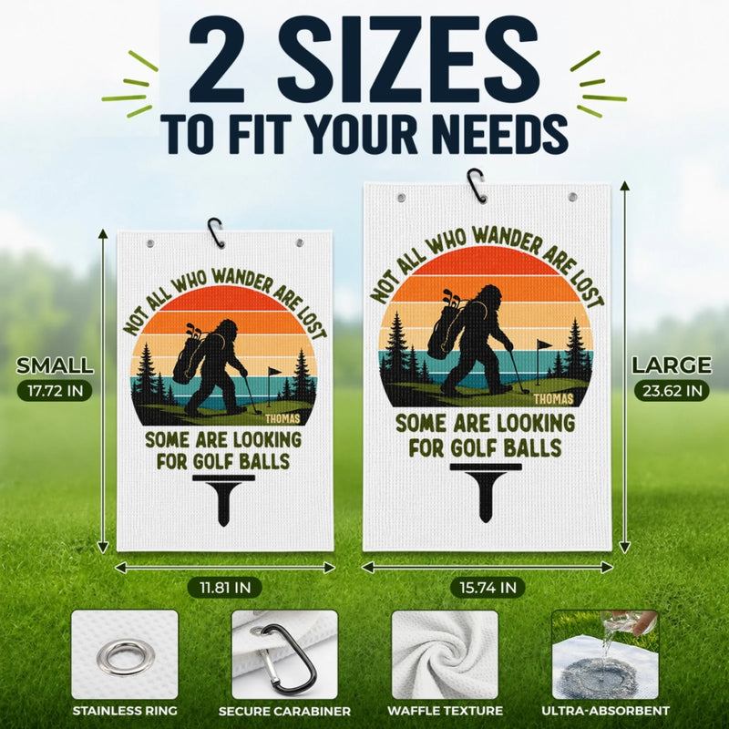 Personalized Golf Towel – Gifts For Golf Lovers, Sports Fans – Swing Relax Repeat