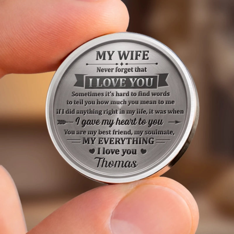 Personalized Pocket Hug – Anniversary Gifts For Couple – Wife Life Best Life