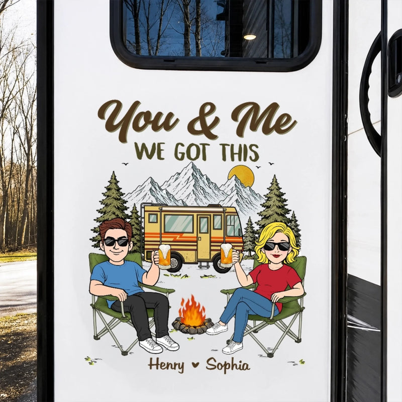 Personalized RV Decal – Camping Gifts For Couple – Campfire Love
