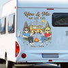 Personalized RV Decal – Camping Gifts For Couple – Campfire Love
