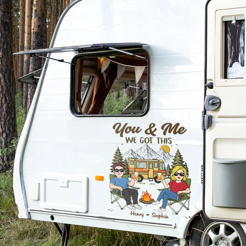 Personalized RV Decal – Camping Gifts For Couple – Campfire Love