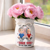 Personalized Flower Vase With Ribbon –  Anniversary Gifts For Couple – Forever Starts With You