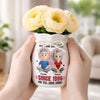 Personalized Flower Vase With Ribbon –  Anniversary Gifts For Couple – Forever Starts With You