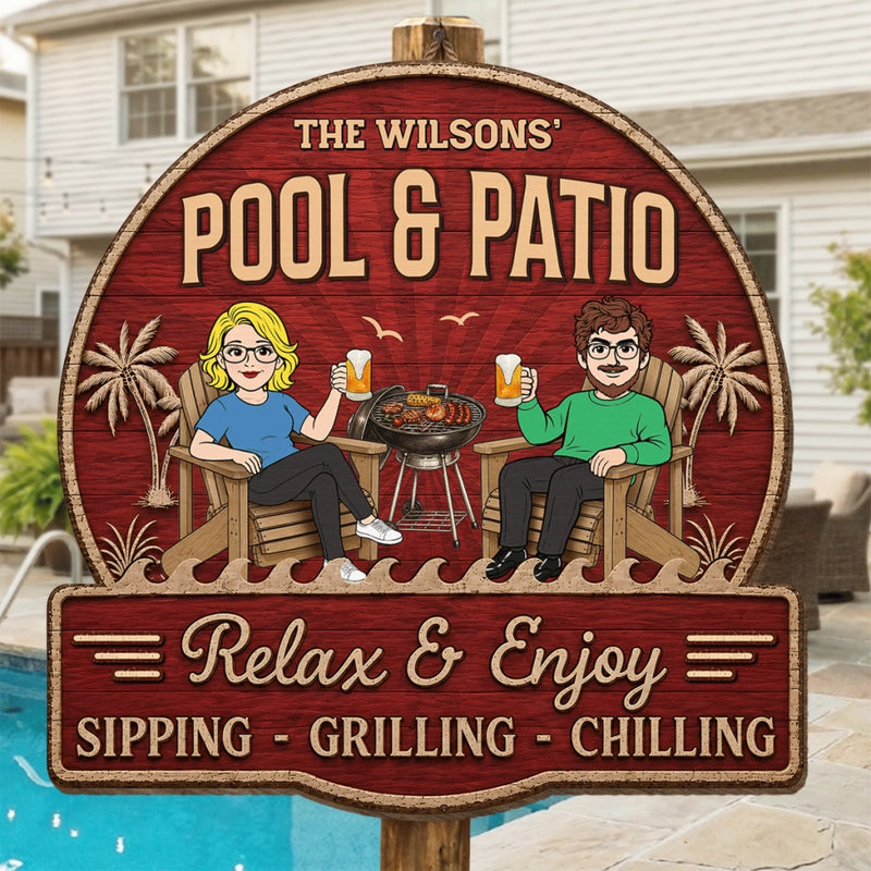 Personalized Wood Sign – Summer Gifts for Couple – Just you, Me And Paradise