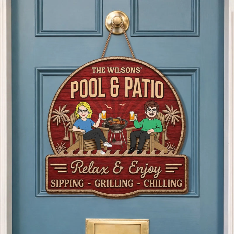 Personalized Wood Sign – Summer Gifts for Couple – Just you, Me And Paradise