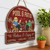 Personalized Wood Sign – Summer Gifts for Couple – Just you, Me And Paradise
