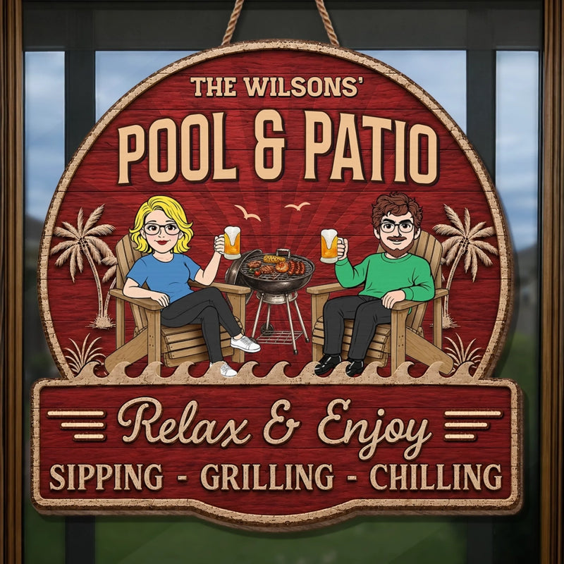 Personalized Wood Sign – Summer Gifts for Couple – Just you, Me And Paradise