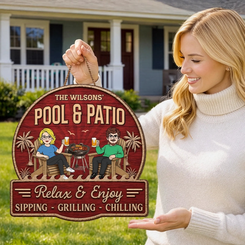 Personalized Wood Sign – Summer Gifts for Couple – Just you, Me And Paradise