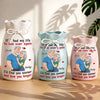 Personalized Flower Vase With Ribbon –  Anniversary Gifts For Couple – Loving You All Over Again