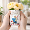 Personalized Flower Vase With Ribbon –  Anniversary Gifts For Couple – Loving You All Over Again