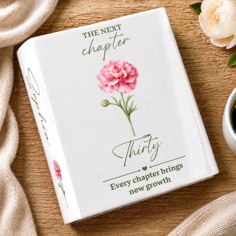 Personalized Book Vase - Gifts For Book Lovers, Bookworms, Readers - Every Chapter Brings
New Growth