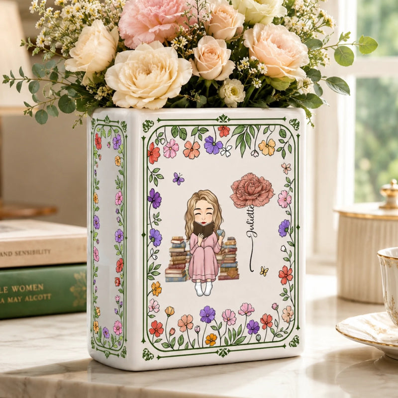Personalized Book Vase - Gifts For Book Lovers - One More Chapter