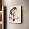 Personalized Photo Music Fridge Magnet - Can Play Songs – Anniversary Gift For Couple – Our Love Sounds Like This