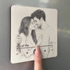 Personalized Photo Music Fridge Magnet - Can Play Songs – Anniversary Gift For Couple – Our Love Sounds Like This