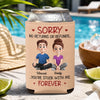 Personalized Leather Can Cooler - Anniversary Gifts For Couple - Still Falling For You