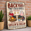 Personalized Home Decor Metal Sign - Anniversary Gifts For Couple - Good Friends, Good Times, Free Beer
