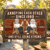 Personalized Home Decor Metal Sign - Anniversary  Gifts For Couple - Stuck With You