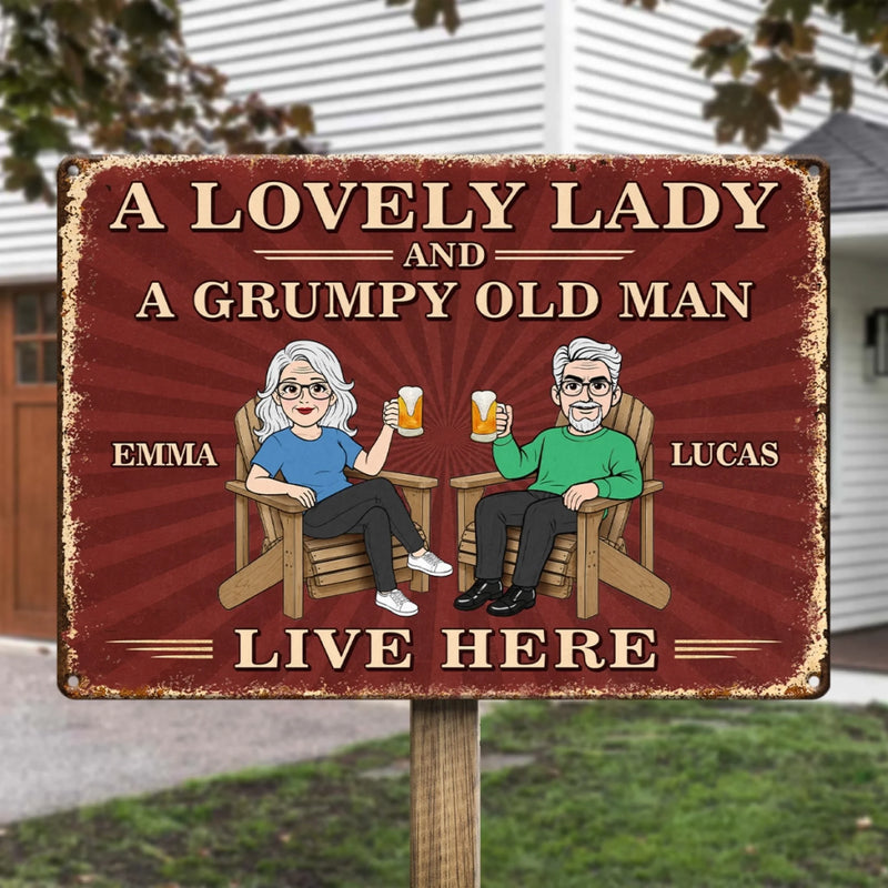 Personalized Home Decor Metal Sign - Anniversary Gifts For Couple -  Our Real Life Sitcom