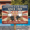Personalized Home Decor Metal Sign - Anniversary Gifts For Couple - Love You, You Weirdo