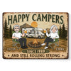Personalized Home Decor Metal Sign - Anniversary Gifts For Campers Couple - Still Rolling Strong