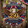 Personalized America 250th Anniversary Wood Sign - Gifts For Family - Strength That Stands The Test Of Time