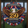Personalized America 250th Anniversary Wood Sign - Gifts For Family - Strength That Stands The Test Of Time