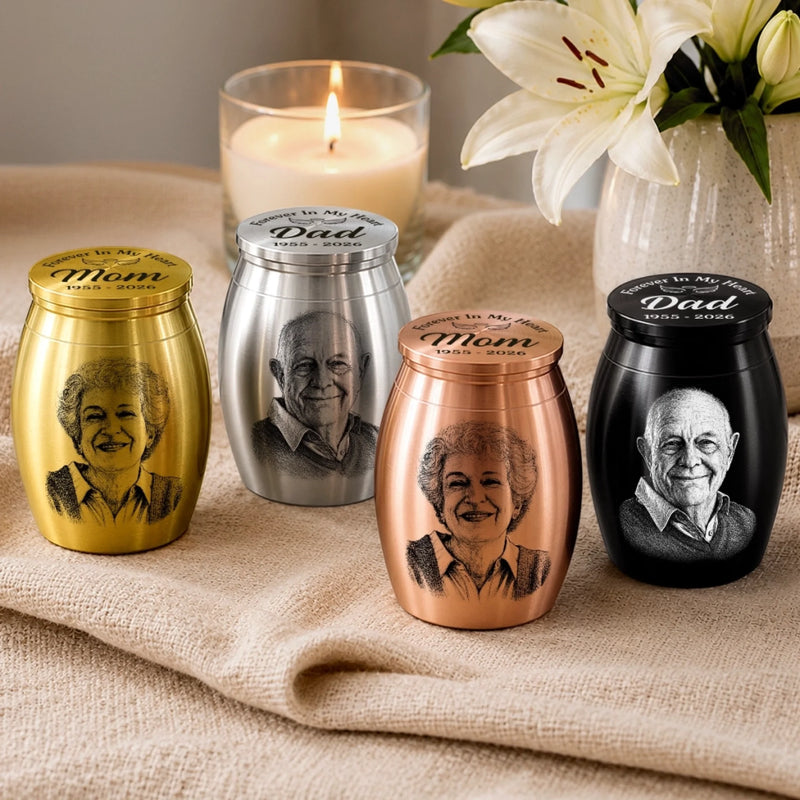 Personalized Photo Memorial Urn - Memorial Sympathy Gifts – A Sacred Place For Love
