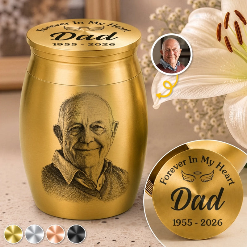 Personalized Photo Memorial Urn - Memorial Sympathy Gifts – A Sacred Place For Love
