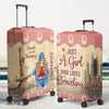 Personalized Luggage Cover – Travel Gifts For Women – Born To Explore