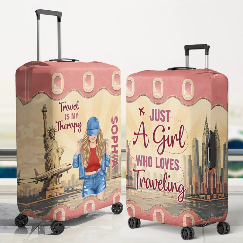 Personalized Luggage Cover – Travel Gifts For Women – Born To Explore