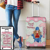 Personalized Luggage Cover – Travel Gifts For Women – Wander More Worry Less