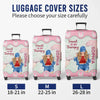 Personalized Luggage Cover – Travel Gifts For Women – Wander More Worry Less