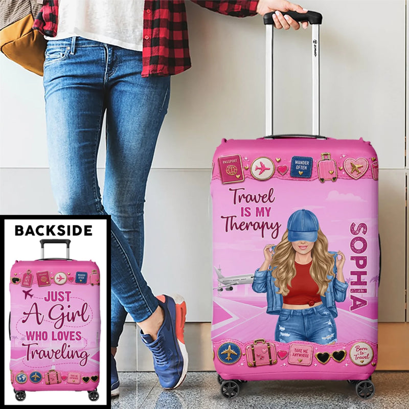 Personalized Luggage Cover – Travel Gifts For Women – Collecting Memories Worldwide