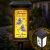 Personalized Solar Garden Light - Memorial Sympathy Gifts - Forever Remembered Forever Loved