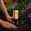 Personalized Photo Solar Garden Light - Memorial Sympathy Gifts - Gone From Sight Not From Heart