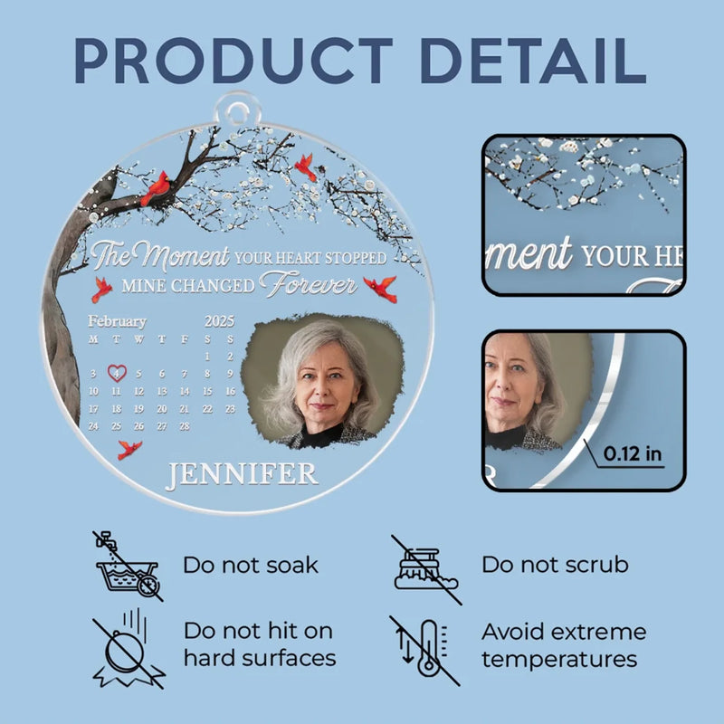 Personalized Acrylic Car Ornament – Memorial Sympathy Gifts – Your Love Lives On In Us