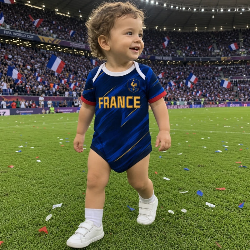 Personalized Baby Jersey Bodysuit – Baby Shower Gifts For New Moms, New Dads, Soccer Lovers –  Born To Be A Champion
