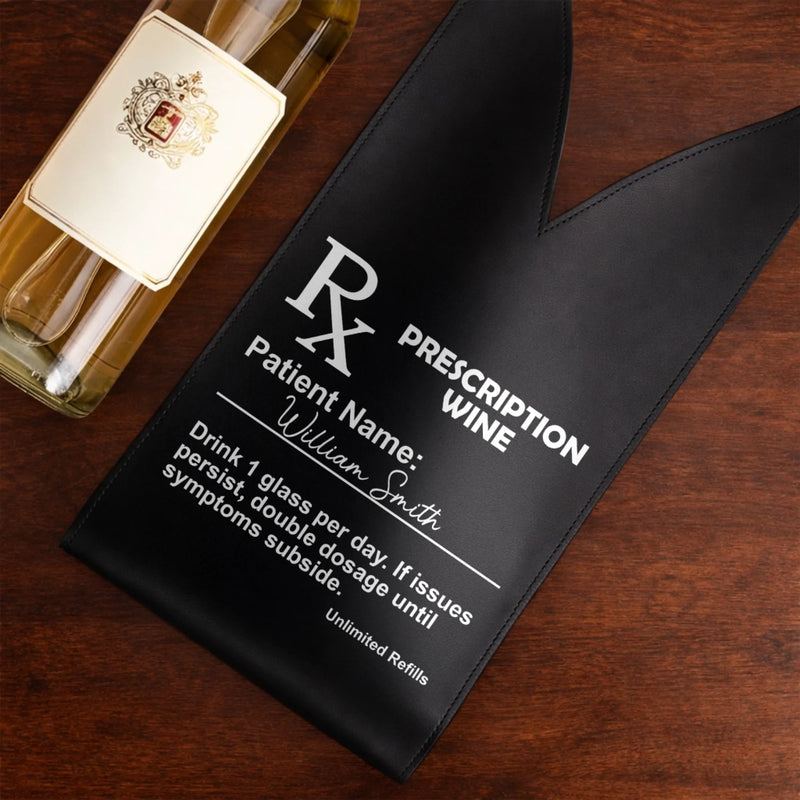 Personalized Leather Wine Bag – Gifts For Best Friends, Family, Coworkers – Sip Happens