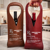 Personalized Leather Wine Bag – Gifts For Best Friends, Family, Coworkers – Sip Happens