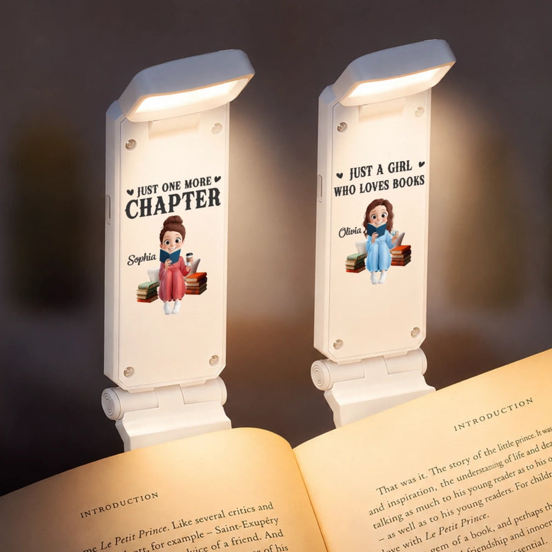 Personalized Clip LED Reading Lamp - Gifts For Book Lovers - Just One More Chapter