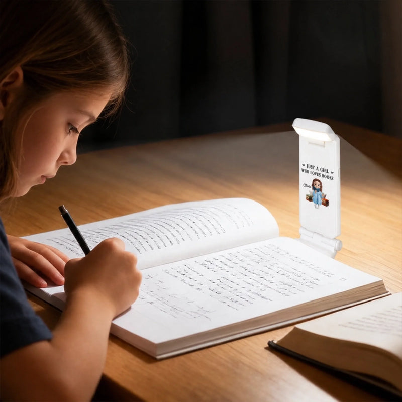 Personalized Clip LED Reading Lamp - Gifts For Book Lovers - Just One More Chapter