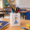 Personalized Kids Brick-Style Pen Holder - Back To School Gifts For Kids - Learning Big Dreaming Bigger